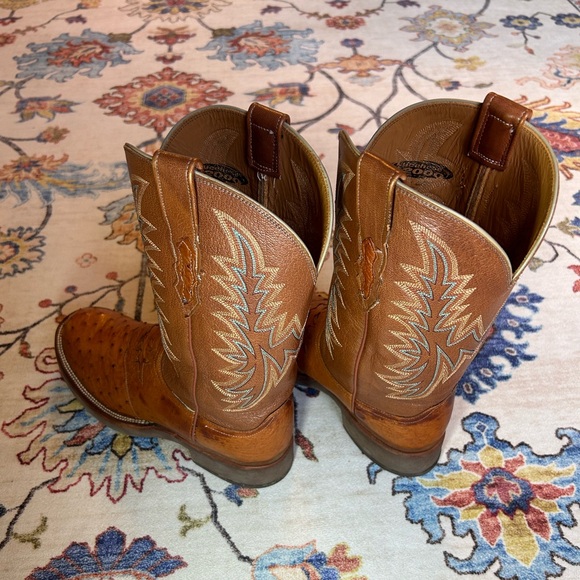 Lucchese 2000 Ostrich Leather Boots T4117HD 8 2E 65371 - Picture 3 of 6